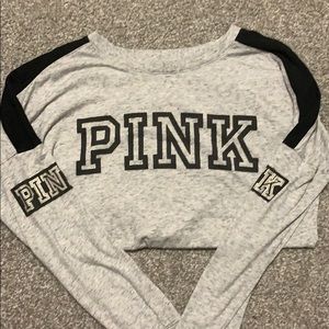 pink victoria secret XS grey long sleeve t-shirt